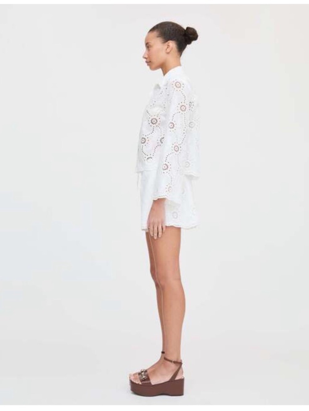 Hill House The Celia Top - White Trellis Broderie - Picture 7 of 12